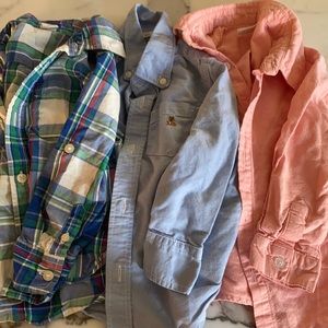 Bundle of boys button down shirts - size 3